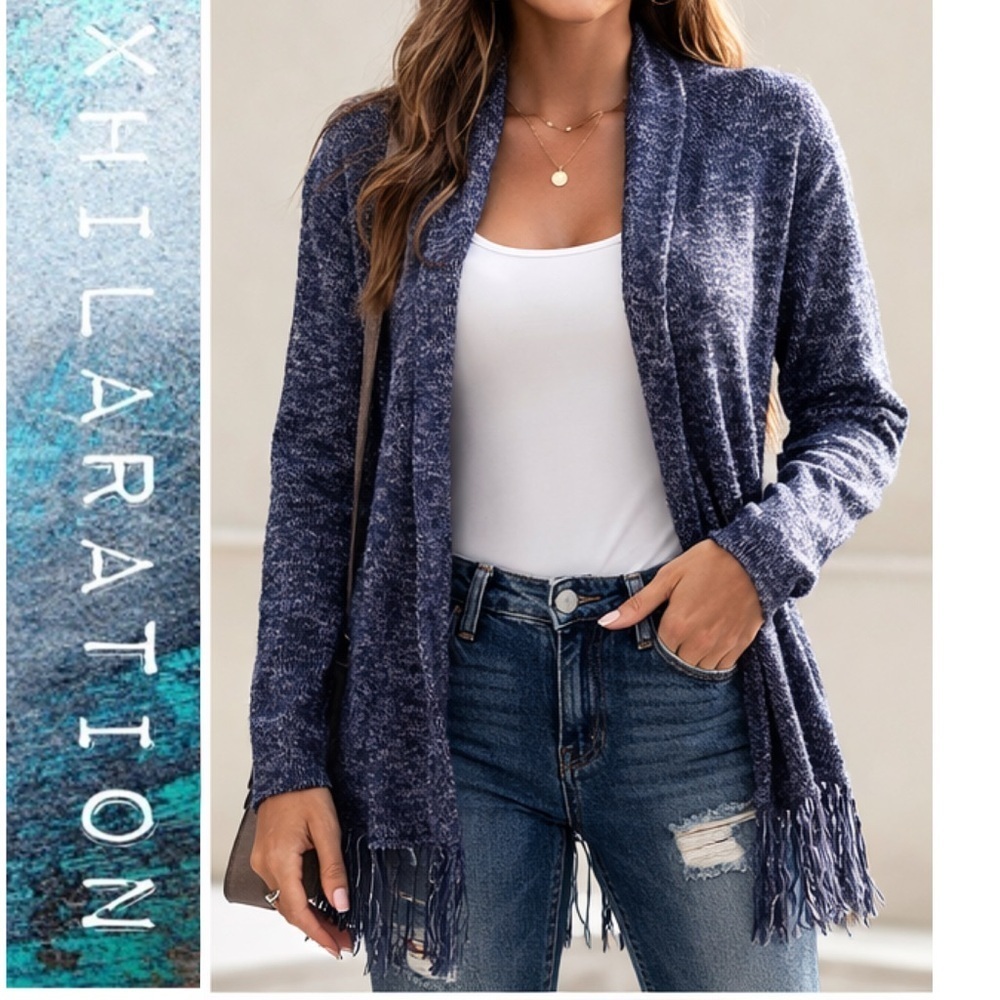XHILARATION soft fuzzy fringed duster - Picture 2 of 9